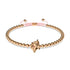Pégase | Or rose 18 carats | Bracelet à breloques en macramé licorne ailée